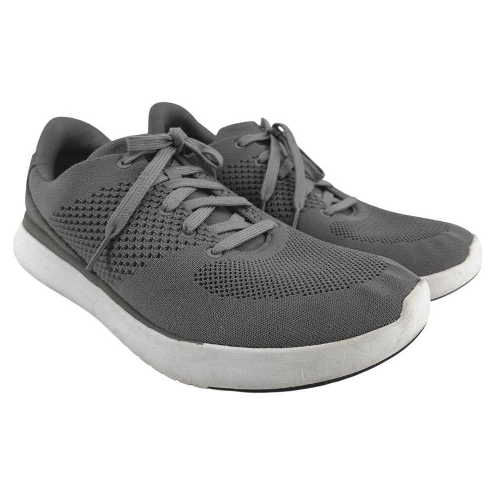Kizik Lima Sneakers Athletic Shoes Low Lace Up Knit Rabbit Foam Gray M11 W12.5 - Picture 2 of 8